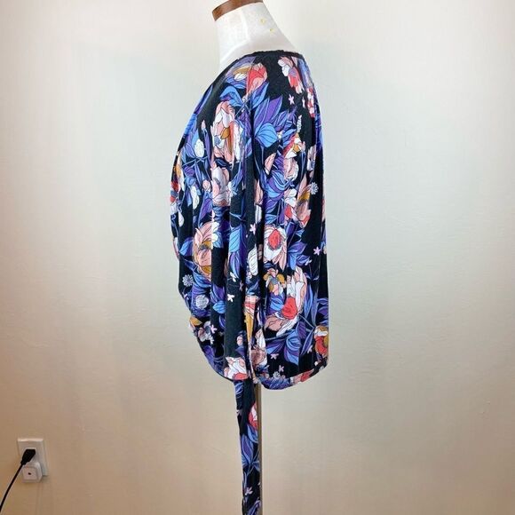 Free People Blue Floral Keeping On Tee - Picture 5 of 7